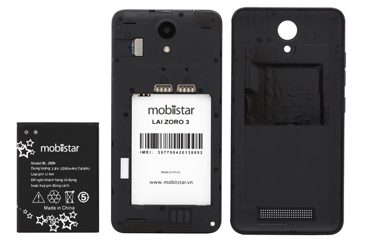 Điện thoại Mobiistar Lai Zoro 3 Màu Đen