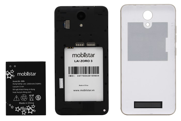 Điện thoại Mobiistar Lai Zoro 3 Màu Vàng đồng