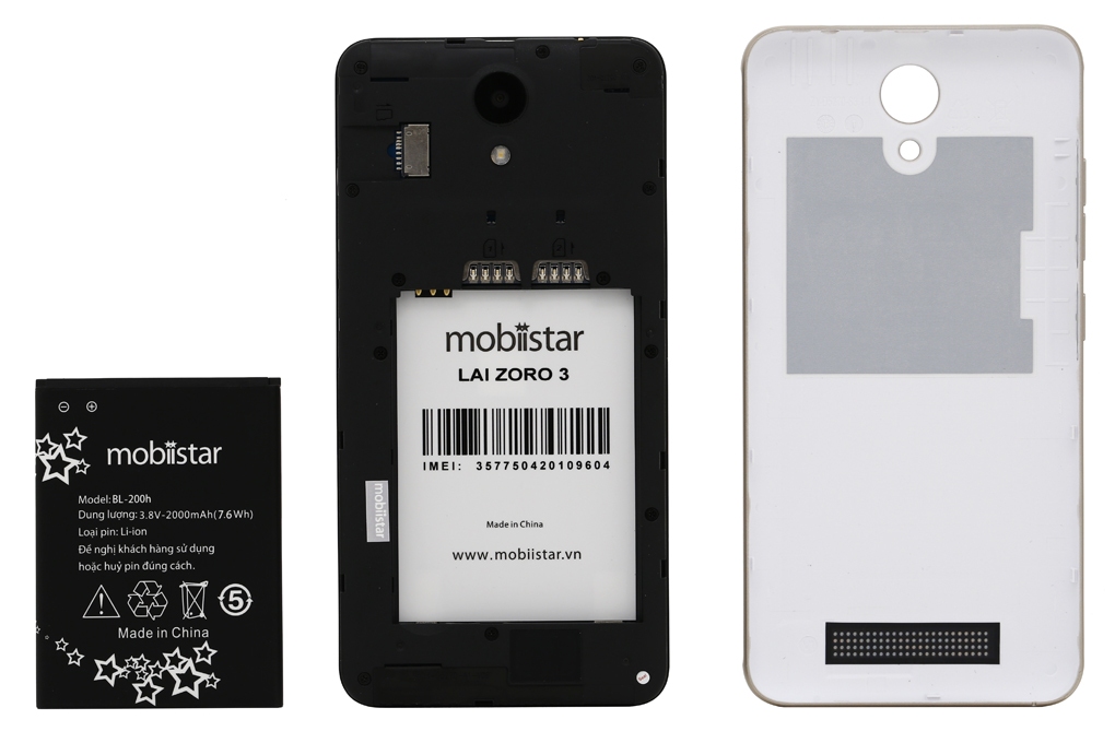 Điện thoại Mobiistar Lai Zoro 3 Màu Vàng đồng