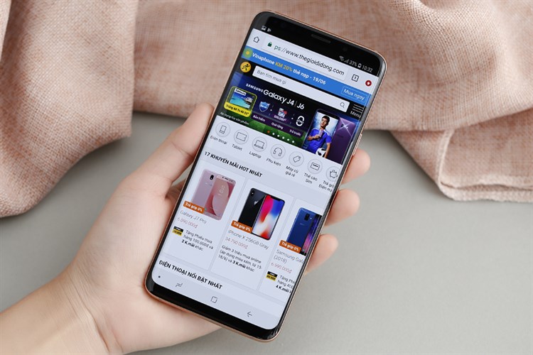 Điện thoại Samsung Galaxy S9+ 128GB Hoàng Kim