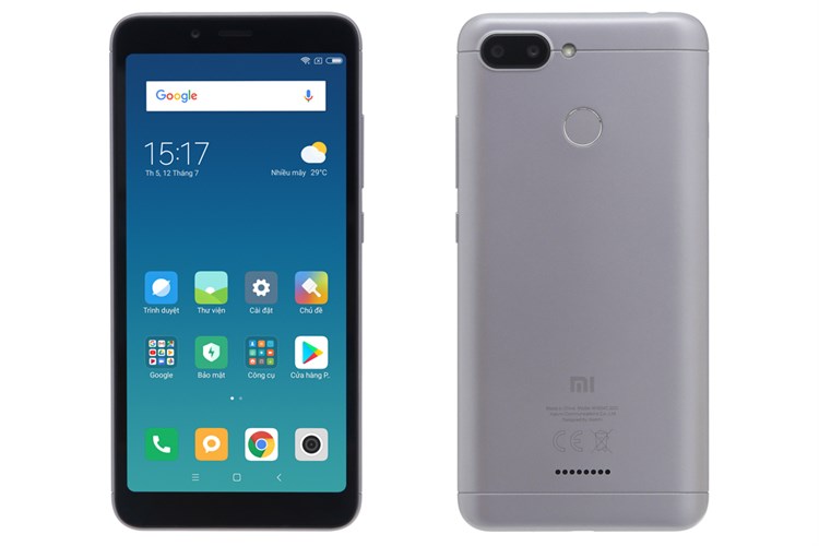 Điện thoại Xiaomi Redmi 6 Màu Xám