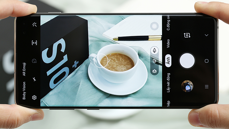 Giao diện camera điện thoại Samsung Galaxy S10+ chính hãng