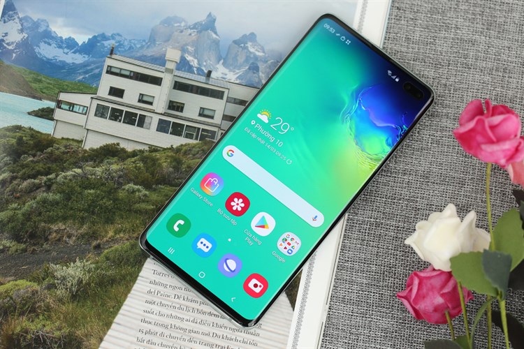 Điện thoại Samsung Galaxy S10+ Màu Xanh lá