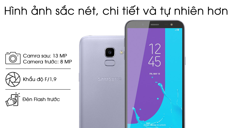 Điện thoại Samsung Galaxy J6 64GB Tím Lavender