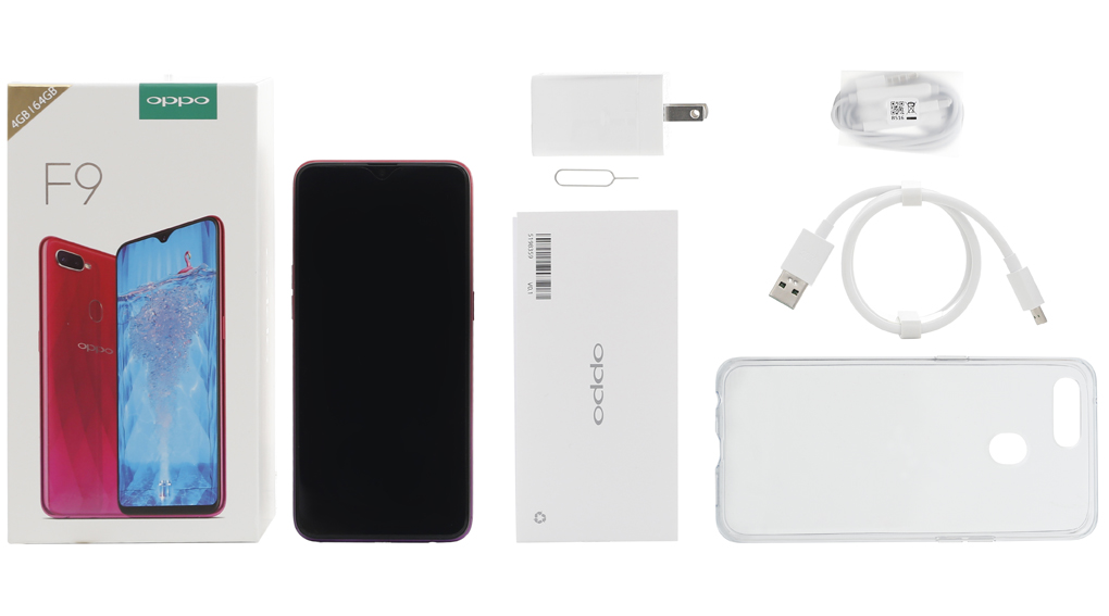 Bộ sản phẩm gồm: Hộp, Tai nghe, Sách hướng dẫn, Cáp, Cây lấy sim, Ốp lưng