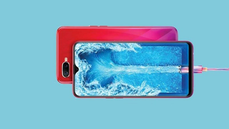 OPPO F9 hỗ trợ sạc nhanh VOOC