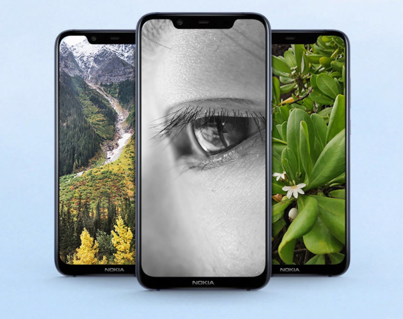 Thiết kế mặt trước trên Nokia 7.1 Plus Thiết kế mặt trước trên Nokia 7.1 Plus
