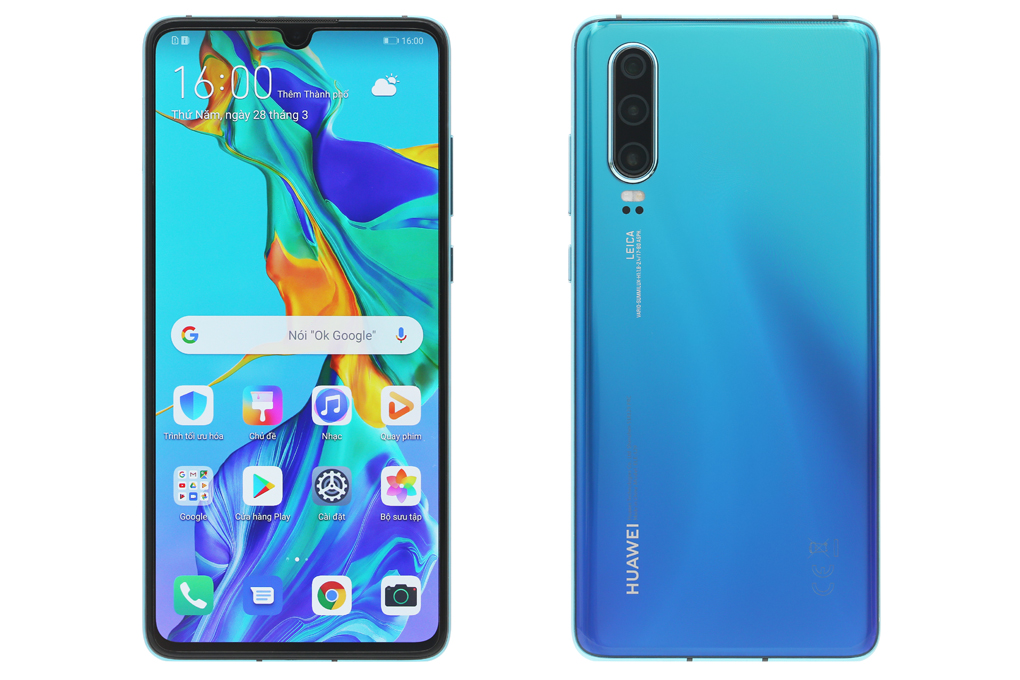 Điện thoại Huawei P30 Màu Xanh tím