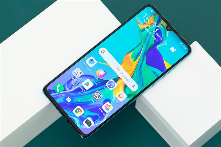 Điện thoại Huawei P30 Màu Xanh tím