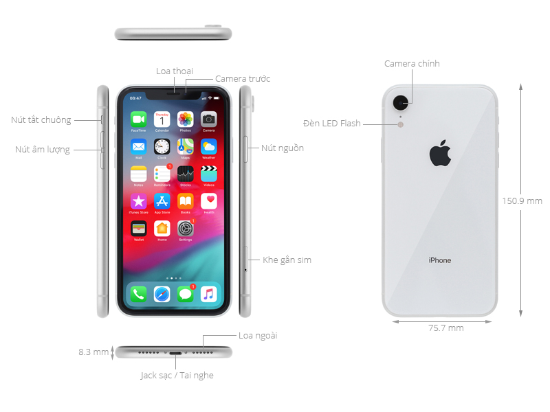 iPhone XR 64GB là mẫu điện thoại đáng mua với dung lượng lưu trữ tốt và đủ sức đáp ứng nhu cầu của bạn. Thiết kế mỏng nhẹ và màn hình rộng sẽ mang lại cảm giác hoàn toàn mới cho người dùng. Hãy xem ngay hình ảnh đẹp lung linh của điện thoại này!