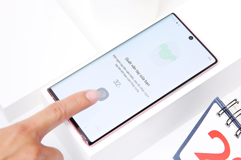Điện thoại Samsung Galaxy Note 10 | Cài đặt cảm biến vân tay siêu âm