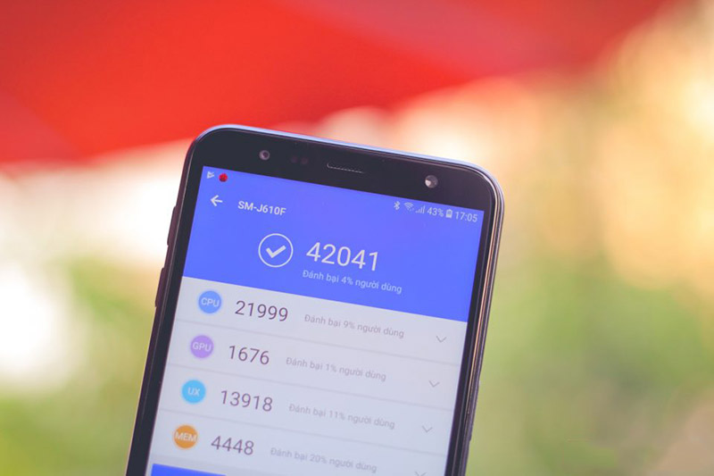 Điểm hiệu năng Antutu Benchmark điện thoại Samsung J6 Plus