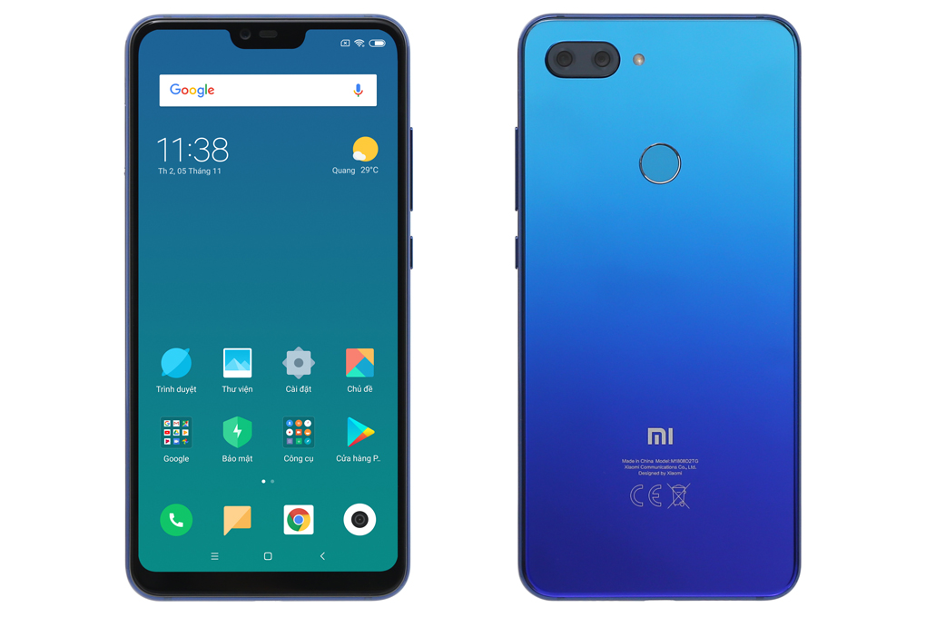 Điện thoại Xiaomi Mi 8 Lite Màu Xanh Dương