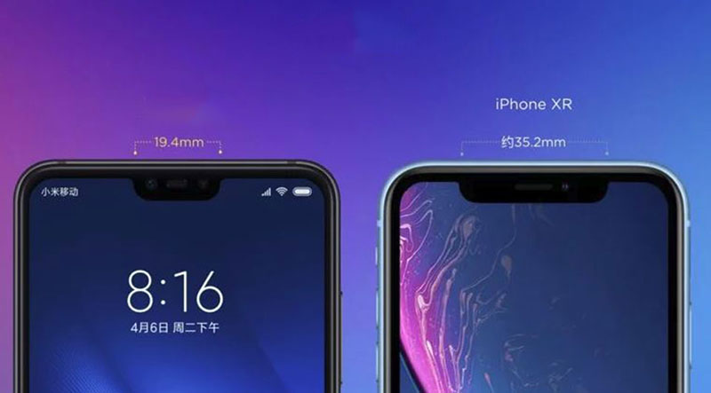 Màn hình của điện thoại Xiaomi Mi 8 Lite