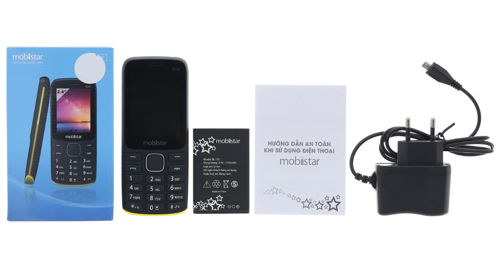 Bộ sản phẩm gồm: Pin, Sạc, Sách hướng dẫn