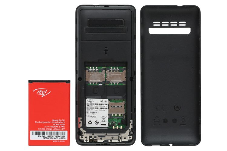 Điện thoại Itel It2161 Màu Đen