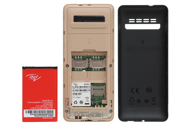 Điện thoại Itel It2161 Màu Vàng đồng