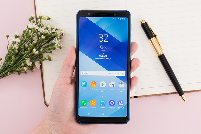 Giao diện Android trên điện thoại Samsung Galaxy A7 2018 128GB