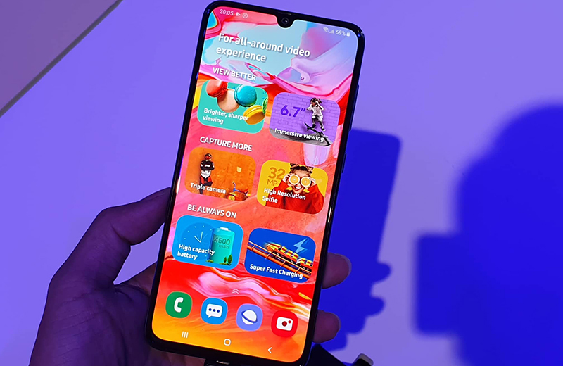 Màn hình điện thoại Samsung Galaxy A70 chính hãng Màn hình điện thoại Samsung Galaxy A70 chính hãng