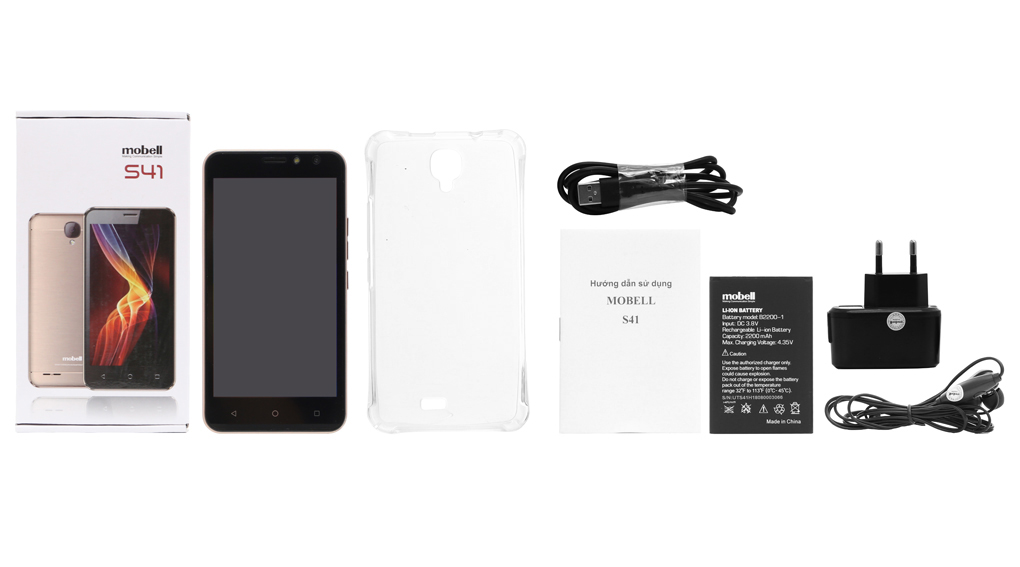 Bộ sản phẩm gồm: Pin, Tai nghe, Sách hướng dẫn, Cáp, Ốp lưng