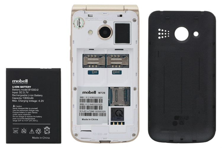 Điện thoại Mobell M729 Màu Đen