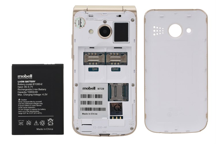 Điện thoại Mobell M729 Màu Vàng đồng