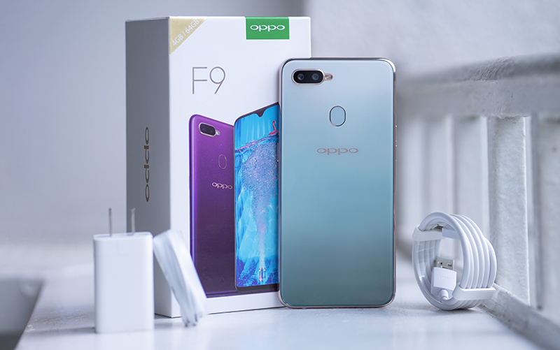 Phone - ទូរស័ព្ទ OPPO F9 Jade Green - សាក VOOC Phone - ទូរស័ព្ទ OPPO F9 Jade Green - សាក VOOC