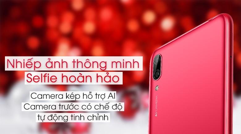Điện thoại Huawei Y7 Pro (2019) màu đỏ