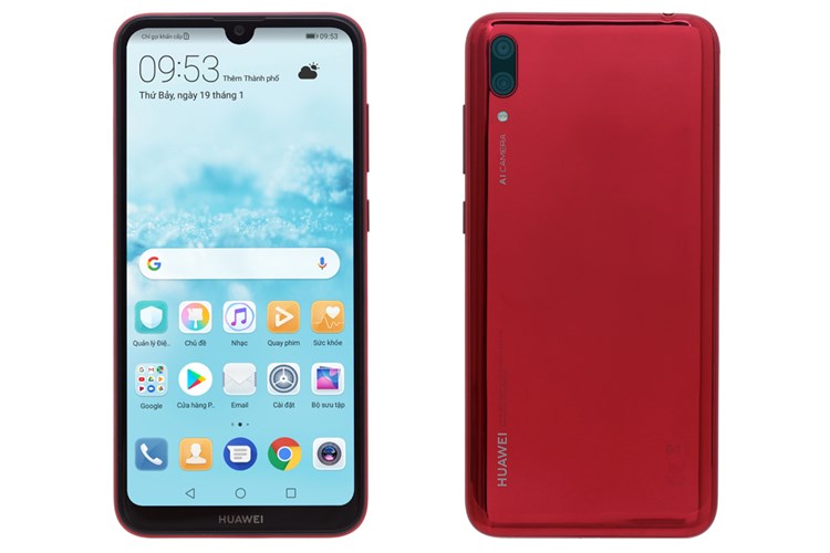 Điện thoại Huawei Y7 Pro (2019) màu đỏ