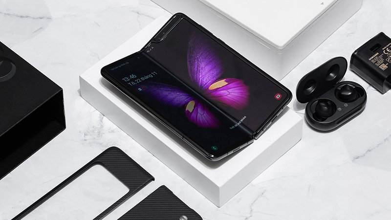 Thiết kế màn hình của điện thoại Samsung Galaxy Fold chính hãng