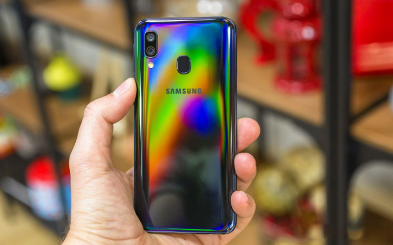 Cảm biến vân tay trên điện thoại Samsung Galaxy A40 chính hãng