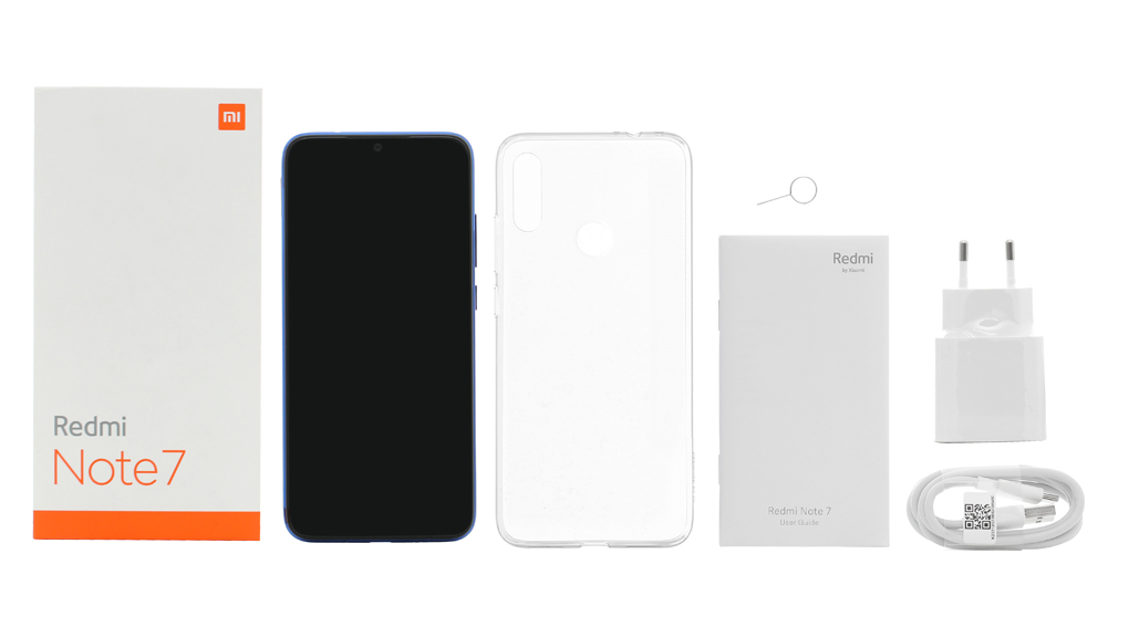 Bộ sản phẩm gồm: Hộp, Cáp, Cây lấy sim, Ốp lưng