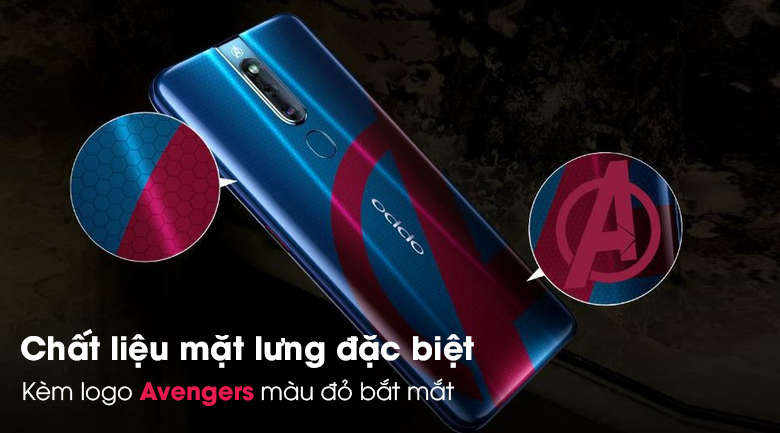 OPPO F11 Pro Avengers - Với thiết kế đẹp mắt cùng bộ sưu tập hình nền cho câu chuyện siêu anh hùng Avengers, Oppo F11 Pro mang đến những trải nghiệm đầy thú vị cho người dùng. Hình nền đẹp, sắc nét với hình ảnh các siêu anh hùng quen thuộc như Iron Man, Captain America, Spider Man,... tạo nên một điểm nhấn dễ dàng thu hút mọi ánh nhìn.