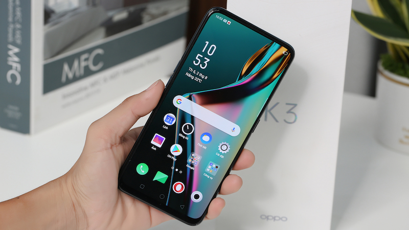 Điện thoại smartphone OPPO K3 | Thiết kế siêu tràn viền