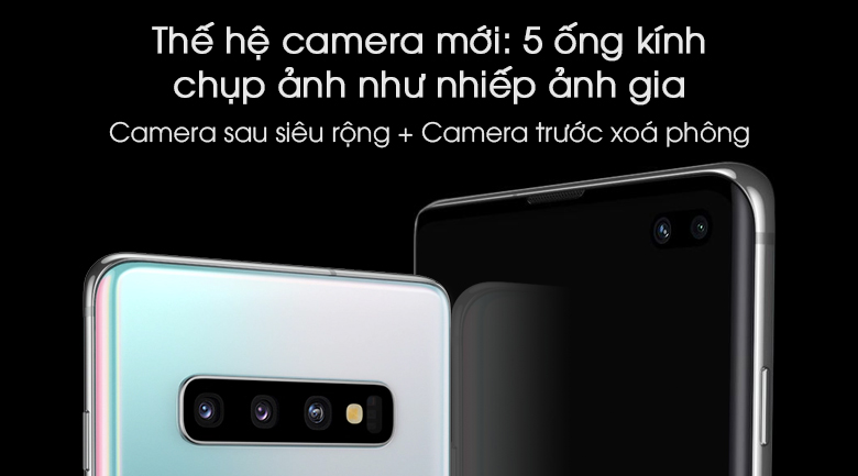 Điện thoại Samsung Galaxy S10+ 128GB Bạc Đa Sắc