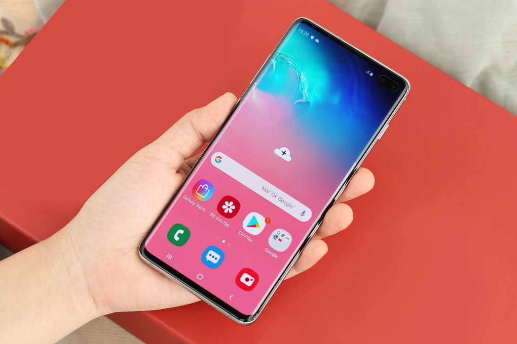 Điện thoại Samsung Galaxy S10+ 128GB Bạc Đa Sắc