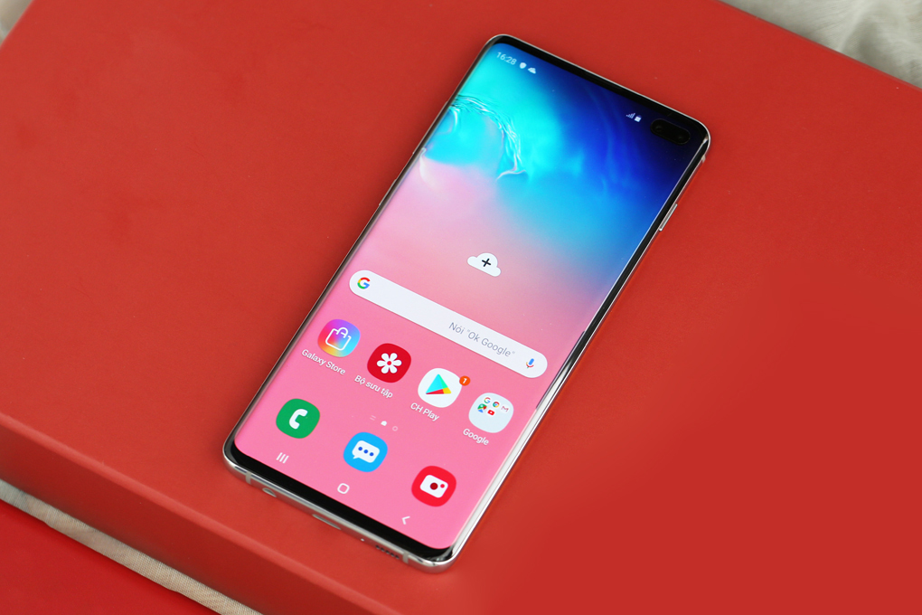 Điện thoại Samsung Galaxy S10+ 128GB Bạc Đa Sắc