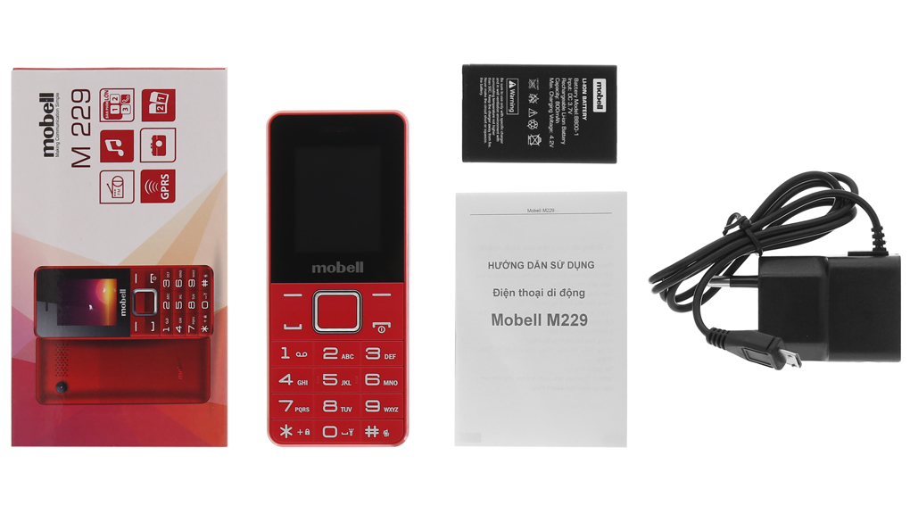 Bộ sản phẩm gồm: Hộp, Pin, Sách hướng dẫn, Sạc liền cáp MicroUSB