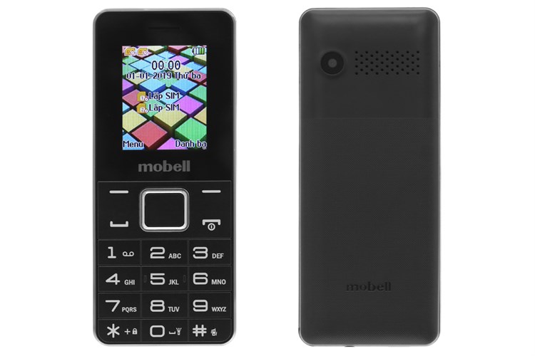 Điện thoại Mobell M229 (2019) Màu Đen
