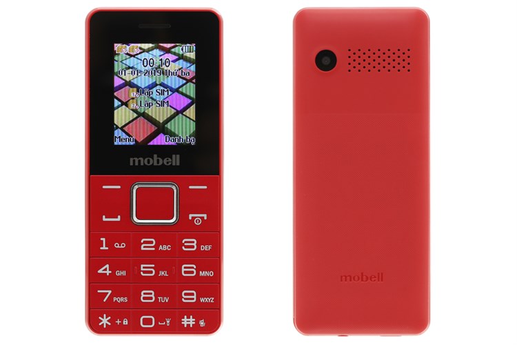 Điện thoại Mobell M229 (2019) Màu Đỏ