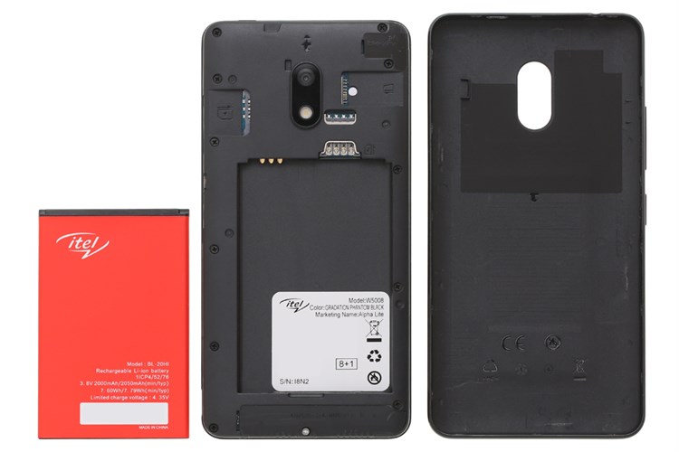 Điện thoại Itel Alpha Lite Màu Đen