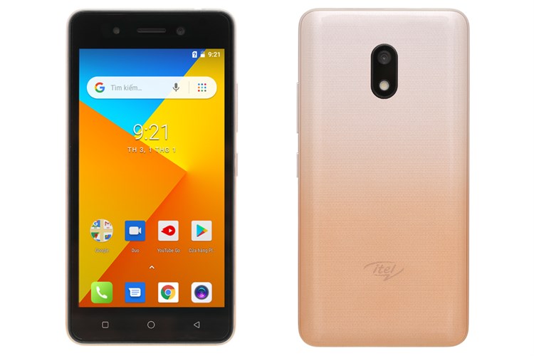 Điện thoại Itel Alpha Lite Màu Vàng