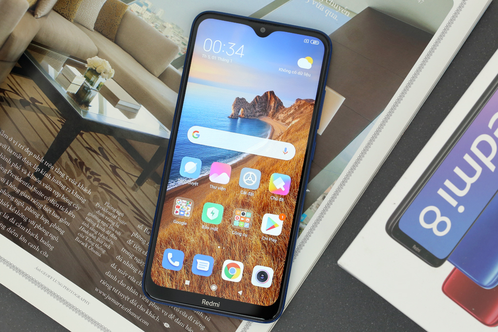 Điện thoại Xiaomi Redmi 8 (3GB/32GB) Màu Xanh Dương