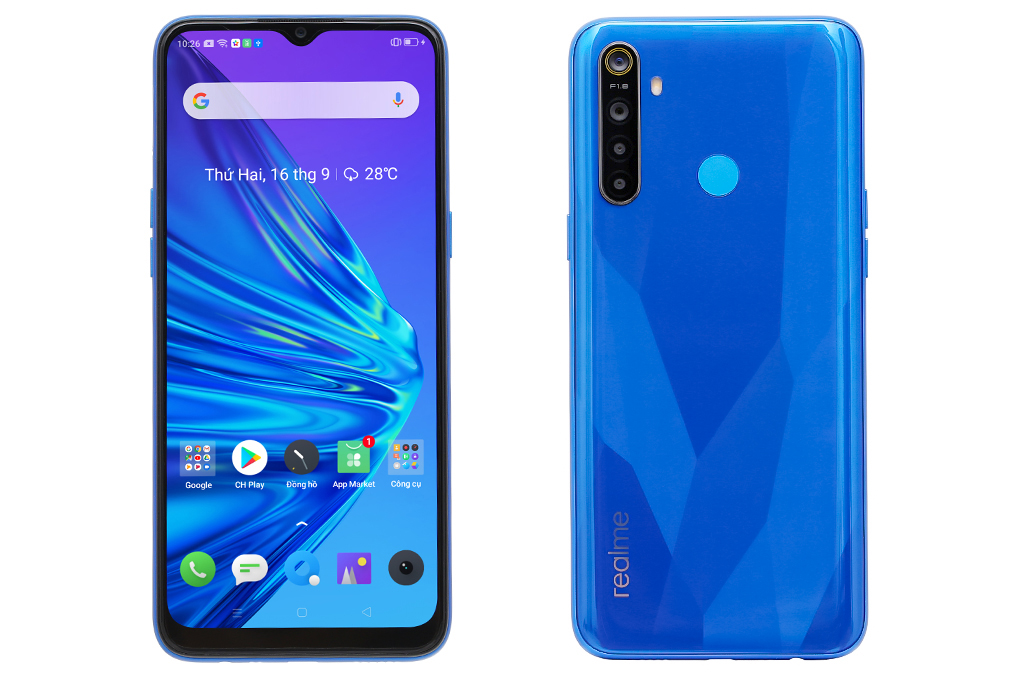Điện thoại realme 5 (4GB/128GB) Màu Xanh Dương