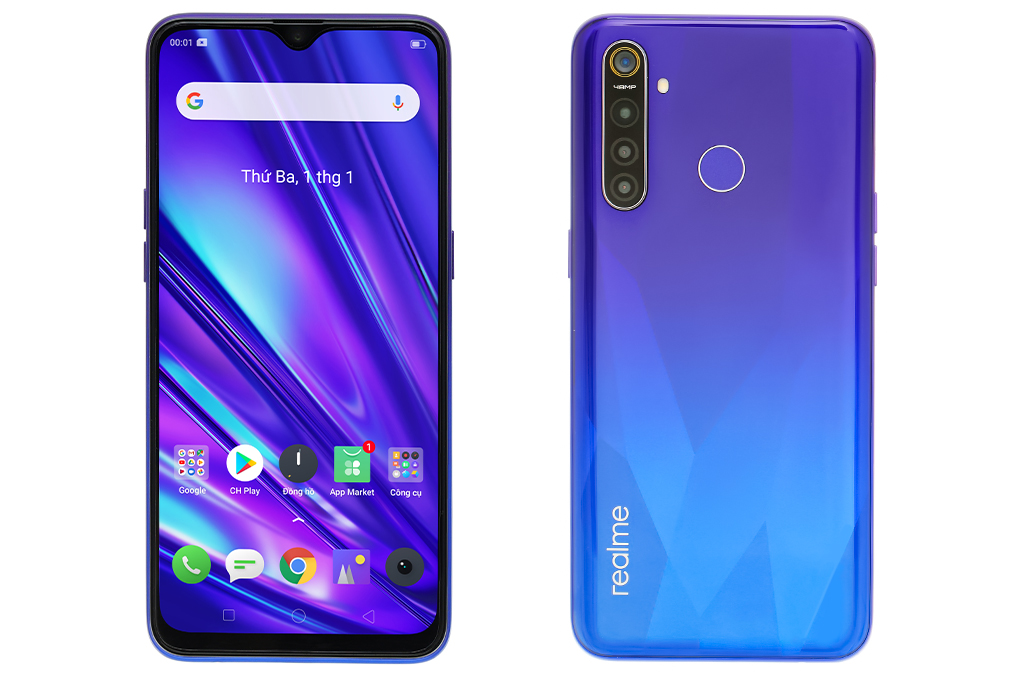 Điện thoại realme 5 Pro (8GB/128GB) Màu Xanh tím