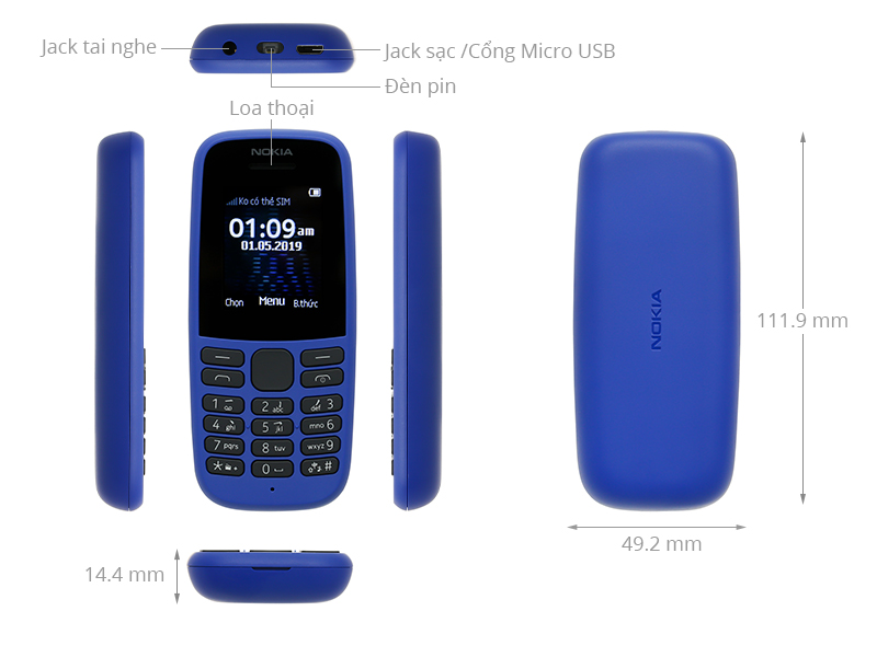 Nokia 105 Single SIM: \