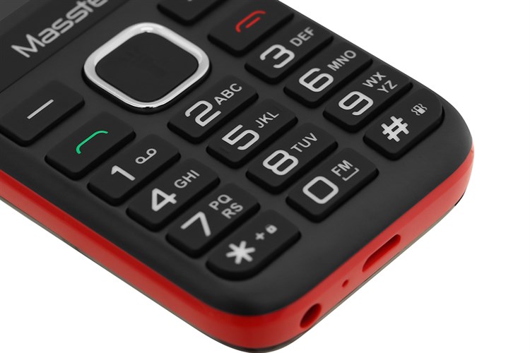Điện thoại Masstel IZI 112 Màu Đen - Đỏ