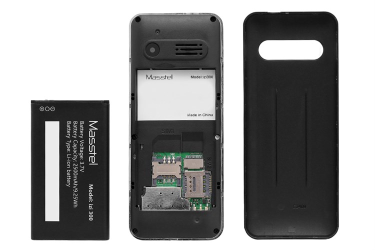 Điện thoại Masstel IZI 300 Màu Đen