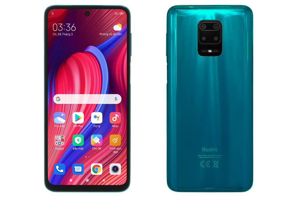 Điện thoại Xiaomi Redmi Note 9S Màu Xanh lá