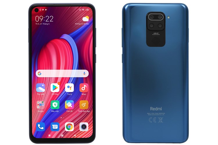 Điện thoại Xiaomi Redmi Note 9 Màu Xám đậm